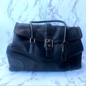 Coach Large Black Leather Tote